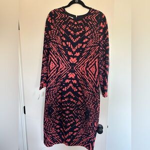 NWT Maggie London Navy and Pink Women's Dress